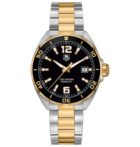 TAG Heuer Formula 1 Quartz 41 Stainless Steel / Yellow Gold / Black / Bracelet